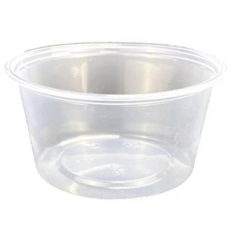 Műanyag öntetes kistál víztiszta alj 80ml 100db/csomag