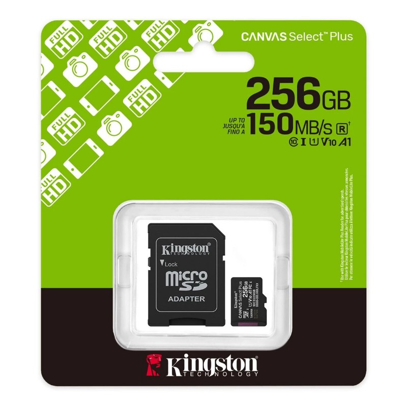 Memóriakártya Kingston 256GB microSDXC Canvas*
