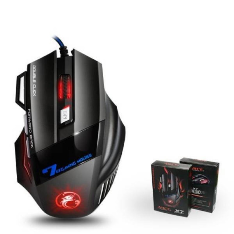 Egér IMICE X7 vezetékes gamer egér, 7 gomb