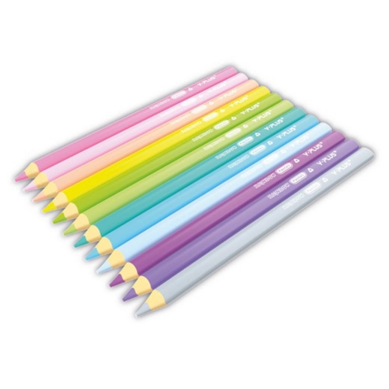 Színesceruza Y-Plus+Jumbo 12db/csomag Pasztell
