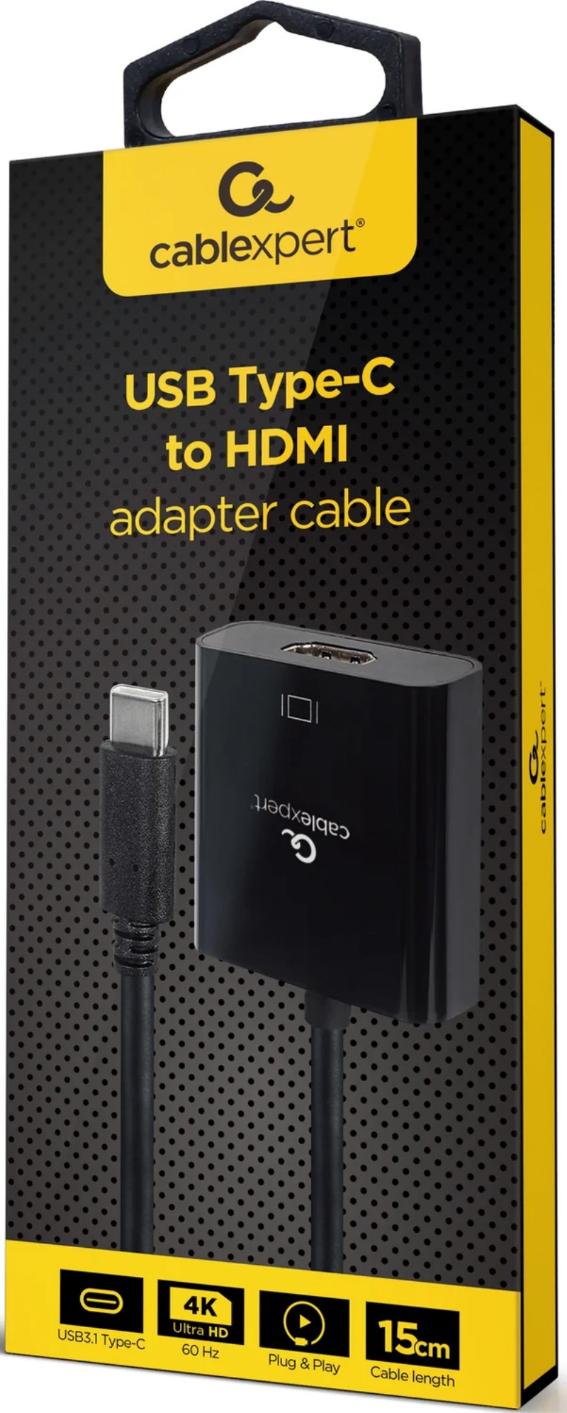 Átalakító Gembird A-CM-HDMIF-04 USB-C to HDMI 15cm 4K60 hz