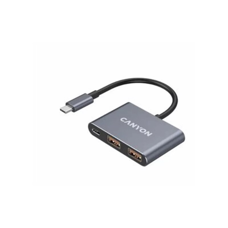 Canyon CNS-TDS4  3 az 1-ben USB-C elosztó (hub)