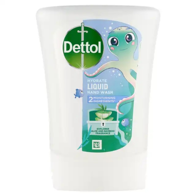 Folyékony szappan Dettol érintés nélküli utántöltő 250ml Aloe Vera Kids