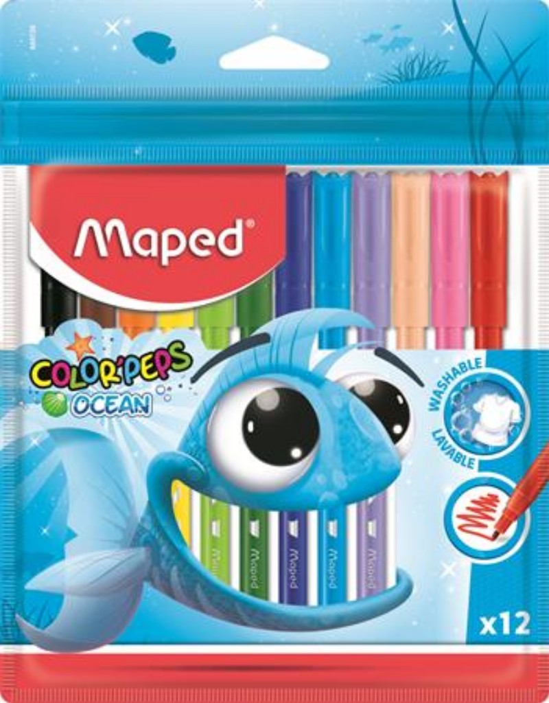 Filctoll készlet Maped 2mm 12db/csomag Color Peps Ocean