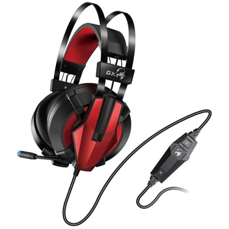 Fejhallgató Genius HS-G710V 7.1 Gamer Headset Black/Red