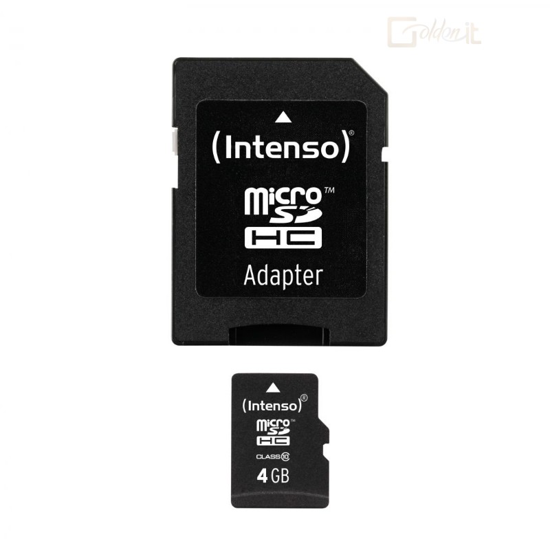 Intenso 4GB microSDHC CL10 + adapterrel I-MSD4GBCL10
