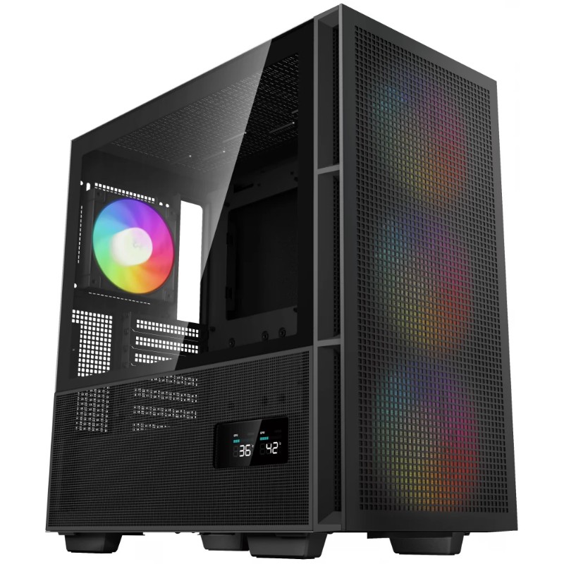 DeepCool CH560 DIGITAL üveg ablakos fekete számítógépház (R-CH560-BKAPE4D-G-1)