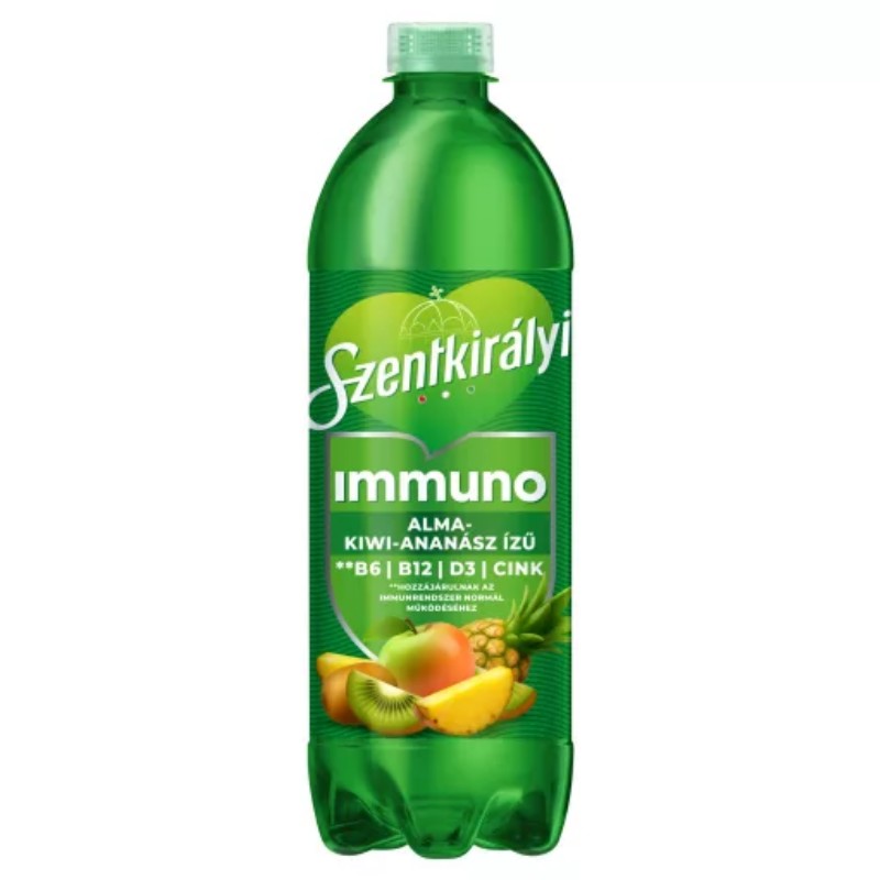 Ásványvíz Szentkirályi 0,7L Immuno Alma-Kiwi-Ananász