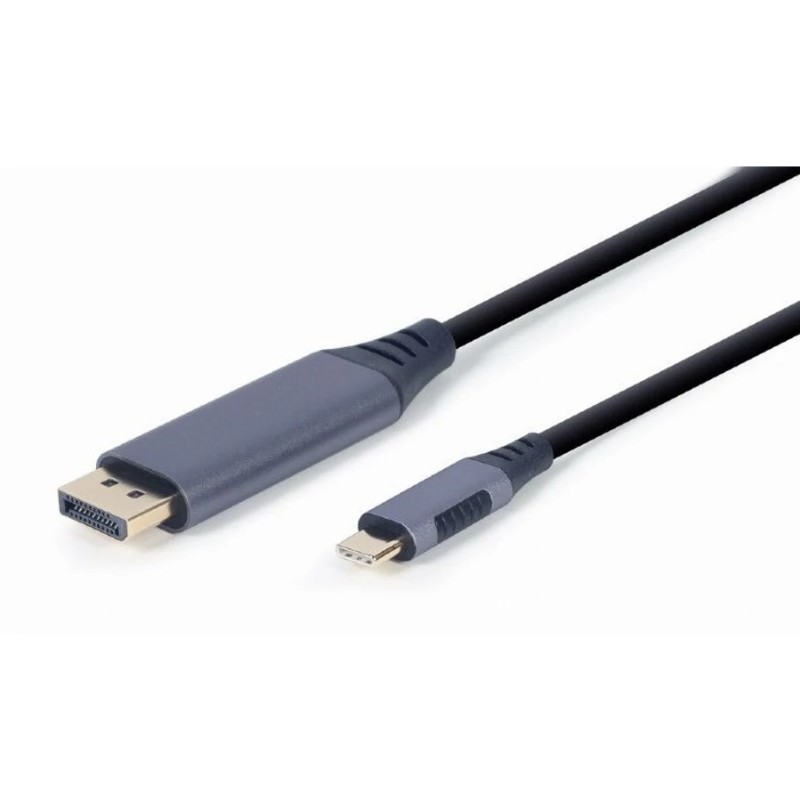 Kábel Gembird CC-USB3C-DPF-01-6 USB Type-C to DisplayPort male adapter cable 1,8m Space Grey