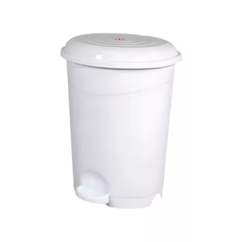 Szemetes pedálos Luxury 22 liter Fehér