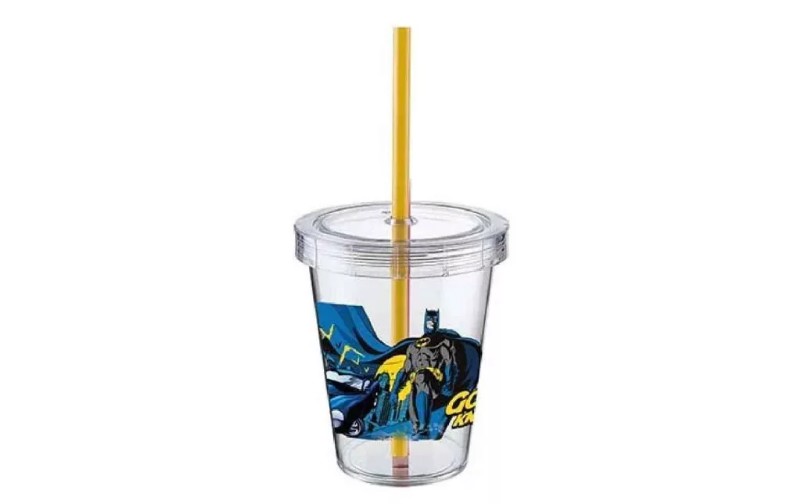 Pohár Tuffex 440ml Szívószállal Batman