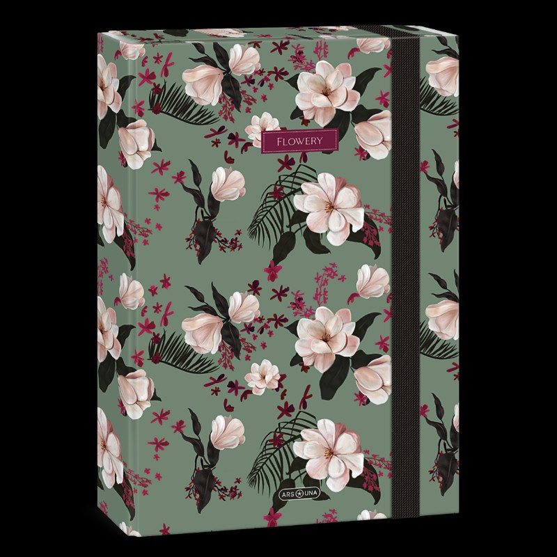 Füzetbox Ars Una A/4 Flowery green