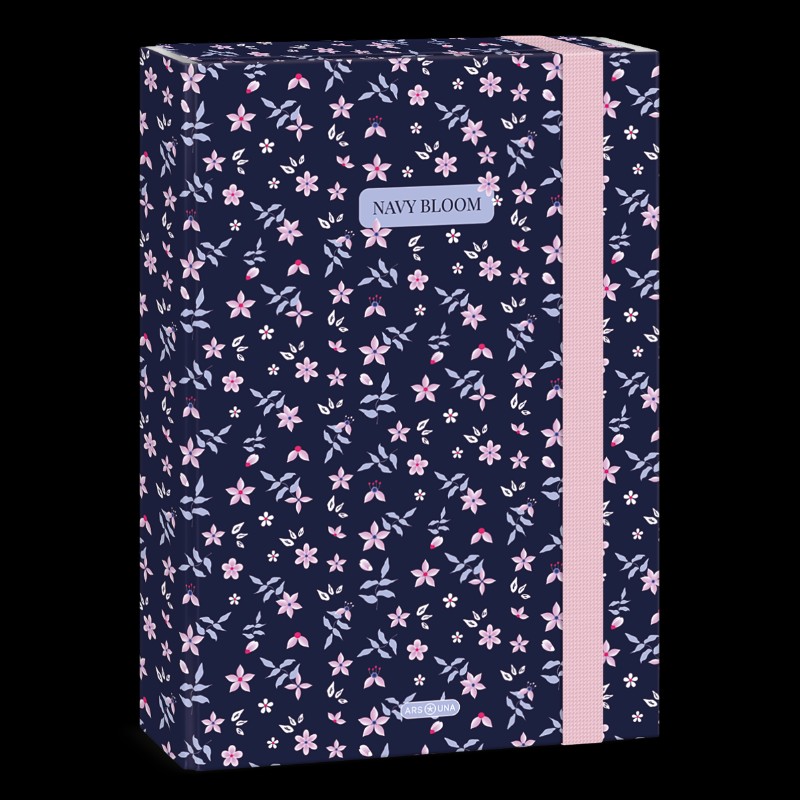 Füzetbox Ars Una A/4 Navy Bloom