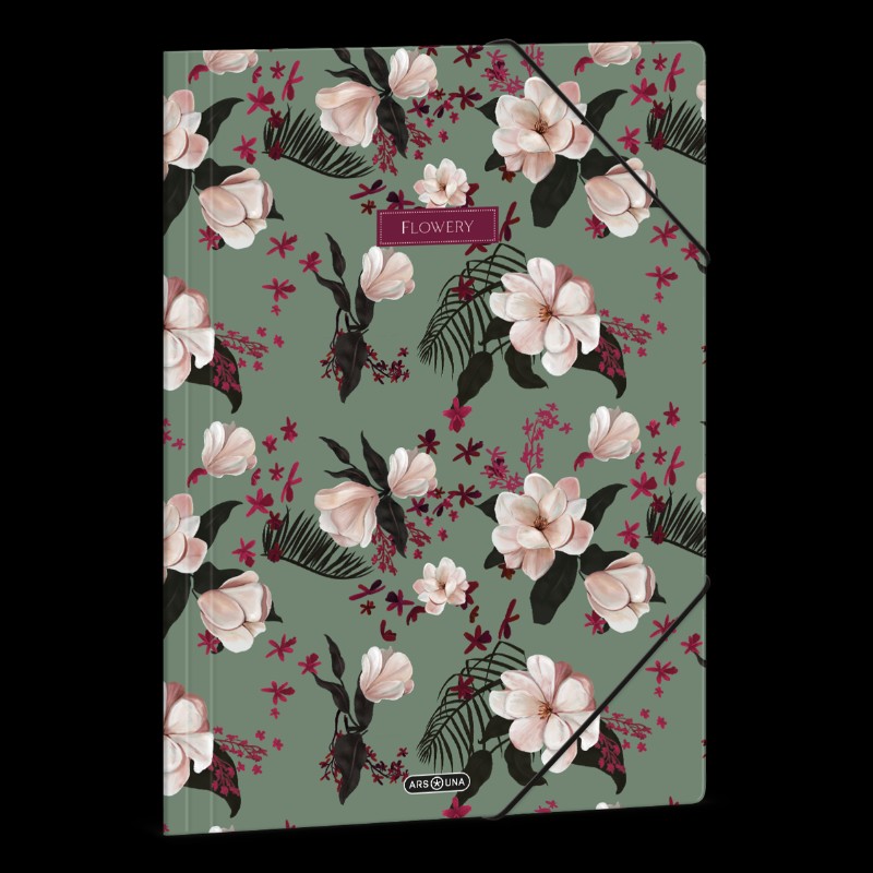 Gumis mappa Ars Una A/4 Flowery green