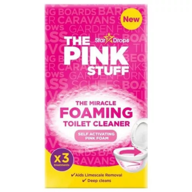 WC tisztító The Pink Stuff 3x100 g Hab