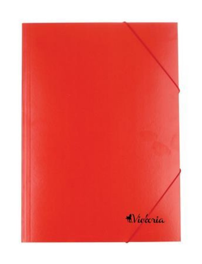 Gumis mappa Victoria A/4 Piros