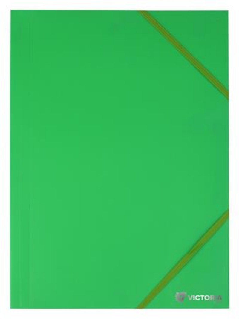 Gumis mappa Victoria A/4 Zöld