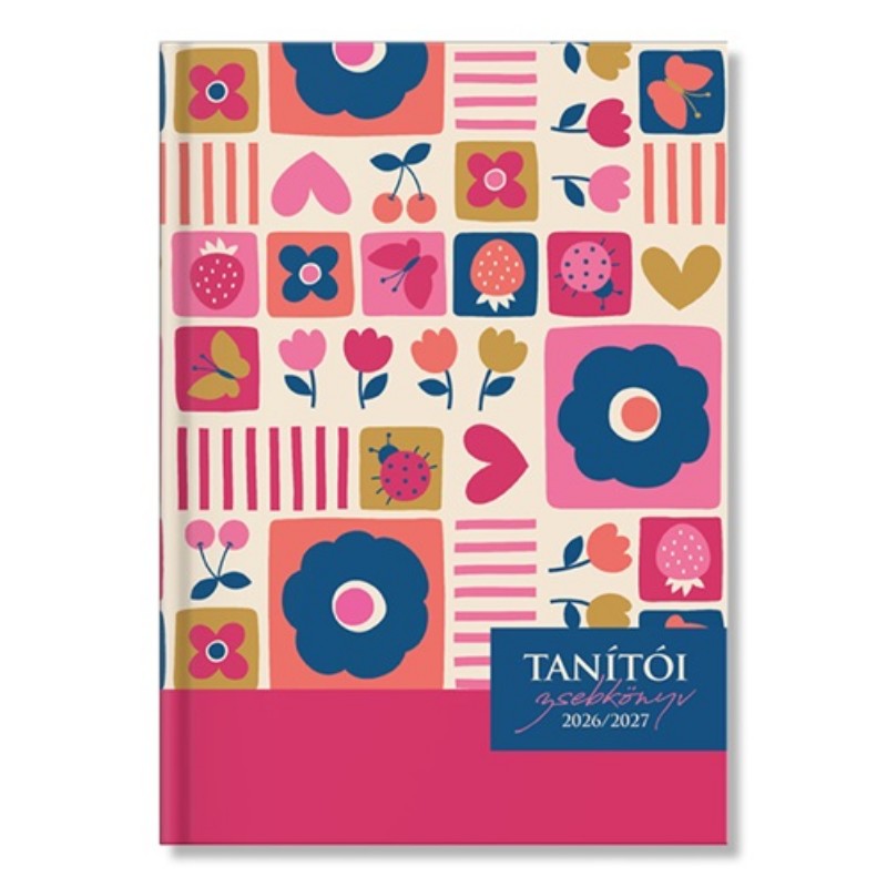 Tanítói Zsebkönyv pd 2026-2027 Pink