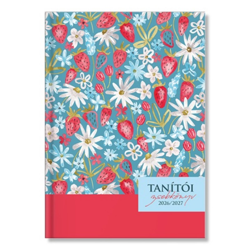 Tanítói Zsebkönyv pd 2026-2027 Strawberry