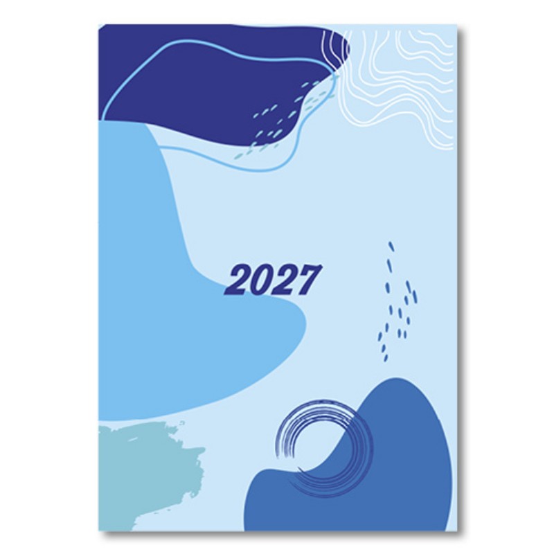 Határidőnapló Agenda 2027 B/5 Heti UB5 Papírbevonós Kék