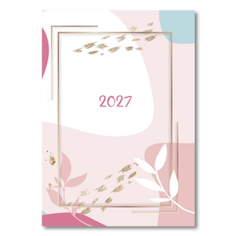 Határidőnapló Agenda 2027 B/5 Heti UB5 Papírbevonós Pink
